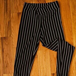 Women's Striped Stretch Skinny Pants
